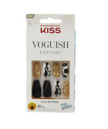 False Nails Kiss Voguish Fantasy Nails 28 Count Color Tie-Dyed Size Long - $74.63 MXN