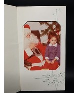 Vintage Original 1960s  Santa and Me Little Girl on Lap Mall Snapshot - $14.68
