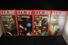 Court TV The O.J. Simpson Trial Volumes I-IV 1995 Special Edition VHS Set - $75.00