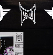 TAPOUT EXTREME FIGHTING BLACK COTTON 4PC FULL SHEETS BEDDING SET NEW - $47.89