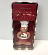 Williams Sonoma Gingerbread Chef Ornament Dough Bundt Cake Gingerbread Man NEW - £4.71 GBP