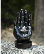 Wicca Black Fortune Teller Chirology Palmistry Hand Palm Backflow Incens... - $24.43 CAD
