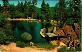 Beautiful Cedar Lake  Rim O&#39;World Highway California CA UNP Chrome Postcard B6 - $2.92