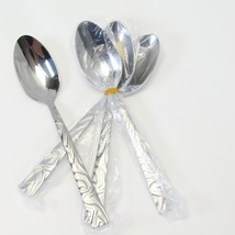 Oneida Cebra Teaspoons 6 1/4&quot; Stainless Lot of 4  NEW! - £28.78 GBP