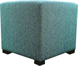 Upholstered Cubed/Square Ottoman, 17&quot; X 19&quot; X 19&quot;, Teal, From Mjl Furniture - £115.88 GBP