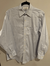 BROOKS BROTHERS Seersucker Button Down Dress Shirt 15-32/33 Small Blue L... - $16.83