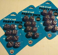 Rock &#39;n Roll Party Dice 12 pairs - £9.56 GBP
