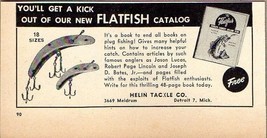 1952 Print Ad Helin Flatfish Fishing Lures Made in Detroit,MI - £7.11 GBP