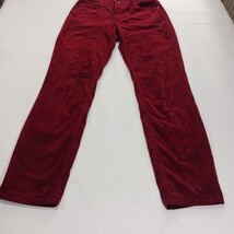 Market & Spruce WGW20576 Womens Red Cotton Stretch Corduroy Pants Size 8 (28×30) image 12