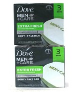 2 Packs Dove 9.51 Oz Men Care Extra Fresh Invigorating 3 Count Body &amp; Fa... - $31.30 CAD