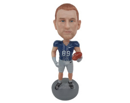 Custom Bobblehead Strong Football Player Will Not Let The Ball Go Off His Hand - - £65.11 GBP