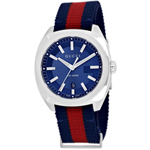 Gucci Men&#39;s GG2570 Blue Dial Watch - YA142304 - £657.03 GBP