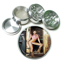 Texas Pin Up Girls D8 Aluminum Herb Grinder 2.5&quot; 63mm 4 Piece - £13.39 GBP