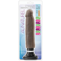 Au Naturel Sensa Feel Magnum Vibrating Dong-Chocolate 11&quot; - $51.00