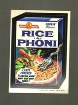 1973 Wacky Packages Original 3rd Series *RICE~A~PHONI* Sticker Card.. - $4.99
