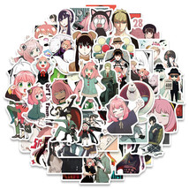 50 Pcs Handmade Anime SPY×FAMILY Stickers for Skateboard, Phone, Guitar,... - £7.88 GBP
