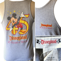 Disneyland 45 Years of Magic Mickey Mouse Vtg M Tank Top Medium Mens USA... - $28.89