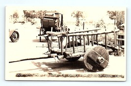 Postcard RPPC Old Ox Cart At Knott&#39;s Berry Place Buena Park California Hwy 39 - £11.07 GBP