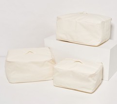 Pacific Thyme Set of 3 Collapsible Fabric Storage Bags in  Marble Color - £155.06 GBP