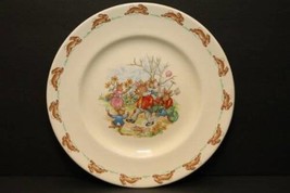 Bunnykins Royal Doulton Vintage 8&quot; Lunch Side Salad Plate Family Garden &#39;59-1975 - £15.01 GBP