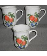 Set (3) Mikasa ANTIQUE ORCHARD PATTERN 12 oz Handled Mugs - $39.59