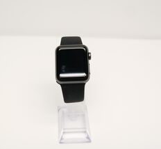 Apple Watch Series 3 38mm Space Gray Aluminum Case with Black Sport Band image 2