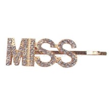 Hair Bling - Fashion Hairpins - Rhinestone Encrusted Diamond Style - &quot;MISS&quot; - £2.35 GBP