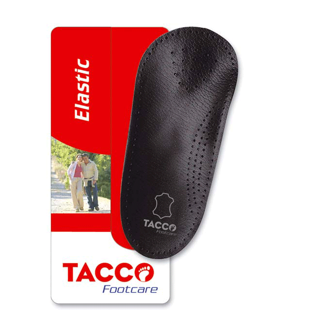 Tacco 676 Black Nova 3/4 Leather Arch Support w/ Metatarsal Pad Insoles