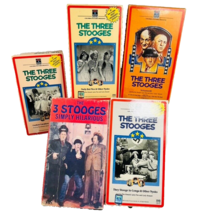 Three Stooges Vhs 5 Tapes Vol 3 Cookoo Cavaliers Nutty But Nice Simply H... - £19.63 GBP