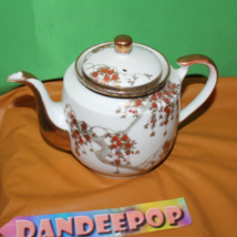 Vintage Japanese Floral With Gold Accent Teapot Satsuma - £27.45 GBP