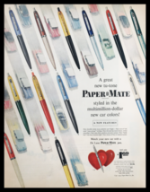 1955 De Luxe Paper Mate Pen Vintage Print Ad - $14.20