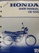 1985 Honda CB125S CB 125S Service Shop Repair Manual OEM MS4418511 - £19.95 GBP