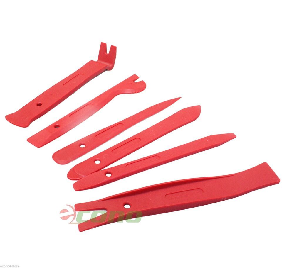 6PCS POLY BLEND PRY TRIM REMOVAL TOOL REMOVER DASH DOOR PANEL RADIO VENT... - $14.01