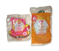 TY Teenie Beanies McDonalds Toys Set of 2 - Slither &amp; Iggy - £4.54 GBP