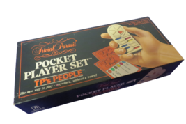 Vintage 1987 Trivial Pursuit Pocket Player Set TPs People Horn Abbot Com... - $13.85