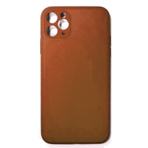 for iPhone 11 Pro 5.8&quot; Slim TPU Leather Case Cover BROWN - £4.72 GBP