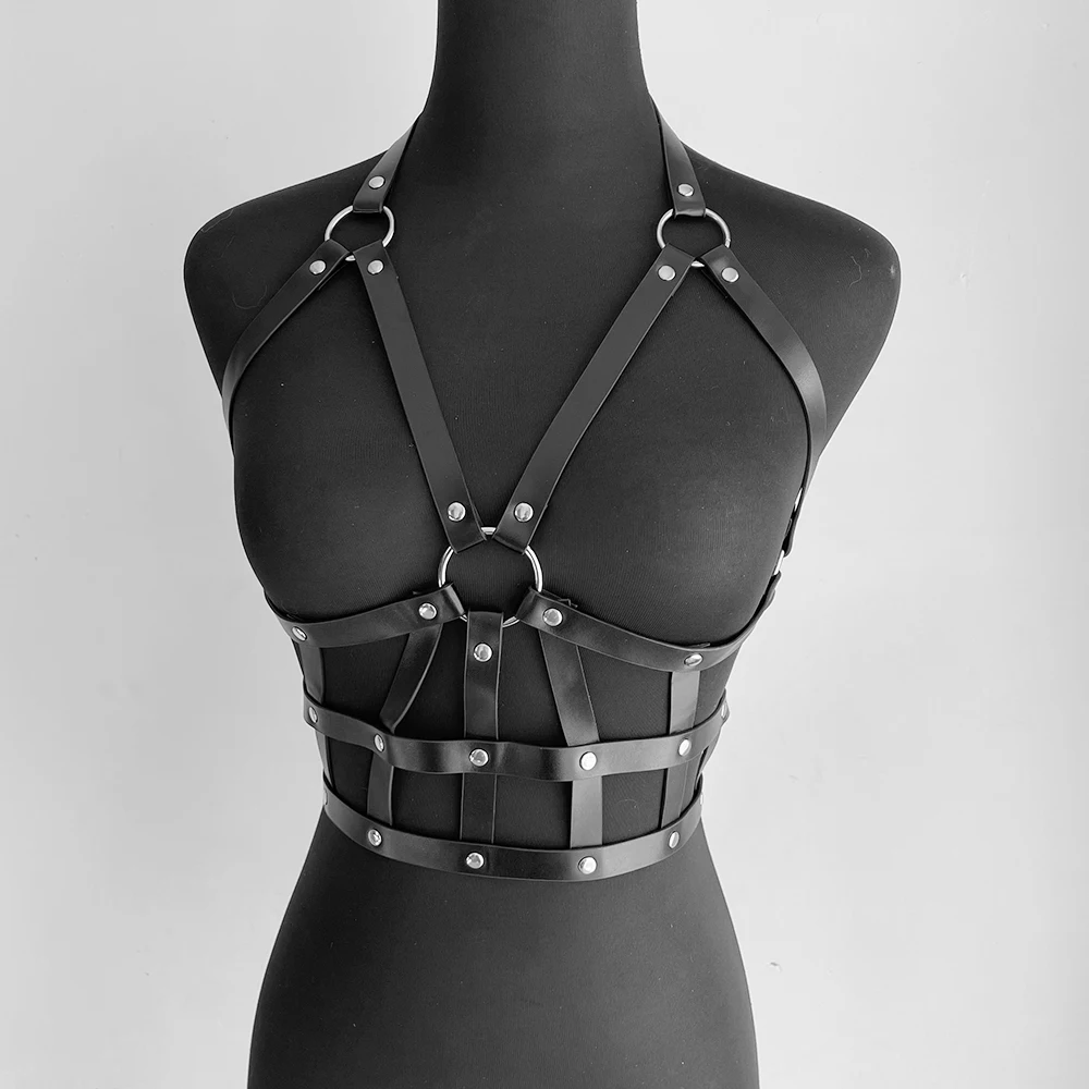 Sporting Toyy Lingerie Garters Rave Outfit Harness For Women Suspender Leather B - £25.17 GBP