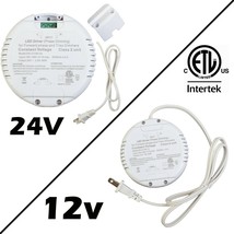 12v 24v 60w Dimmable Power Driver Round shape Triac Class 2 fit Junction box - £30.99 GBP