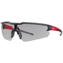 Milwaukee Anti-Scratch Safety Glasses Gray Lens Black/Red Frame - $12.95