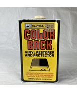 Vtg Turtle Wax Color Back Vinyl Restorer &amp; Protector Advertising Contain... - $17.82