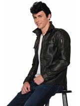 Adults Mens Black Greaser West Side Story Punk Wig Costume Accessory - £67.44 GBP
