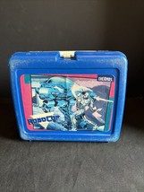 Vintage Robocop Blue Thermos Lunchbox 1989 Great Man Cave Item - $14.47