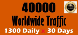 Daily Web 1300 Traffic for one Month from Search Engine and Social Media - $18.00