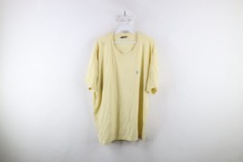 Vintage 90s Ralph Lauren Mens 2XL Distressed Short Sleeve T-Shirt Yellow Cotton - £19.51 GBP