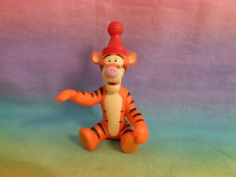 Disney Winnie The Pooh Tigger Miniature PVC Figure Cake Topper w/ Red Pa... - $1.49