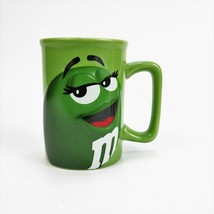 Mars MM Green Embossed Coffee Tea Mug 10 ounce Ceramic Officially Licensed Cup  - £12.30 GBP