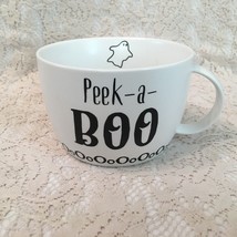 Halloween Coffee Cup Mug Peek - a- BOO White and Black - £11.89 GBP