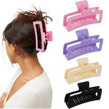 4 Pcs XXL Giant Hair Clips for Thick Hair - 5 inch Large Claw Clips, Strong Hold - $13.84