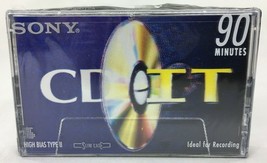 Sony CD IT Cassette 90 Minute High Bias Type II Slim Case Pack Tape QTY ... - $12.19