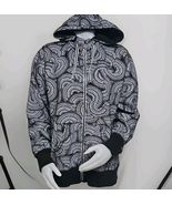 The North Face Jacket Womens XL Black Polynesian Tattoo Loose Fit Zip Ho... - €31,33 EUR